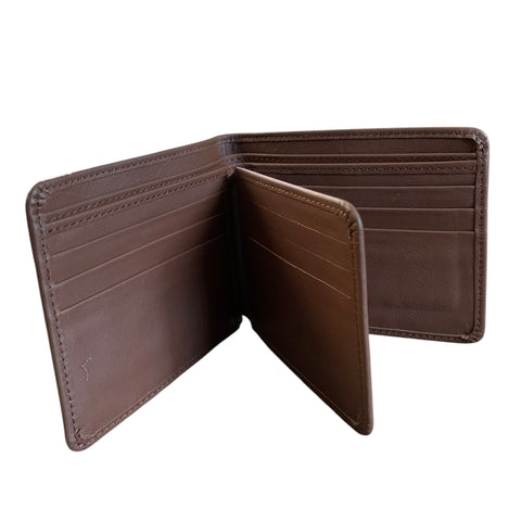 Genuine leather wallet- Brown