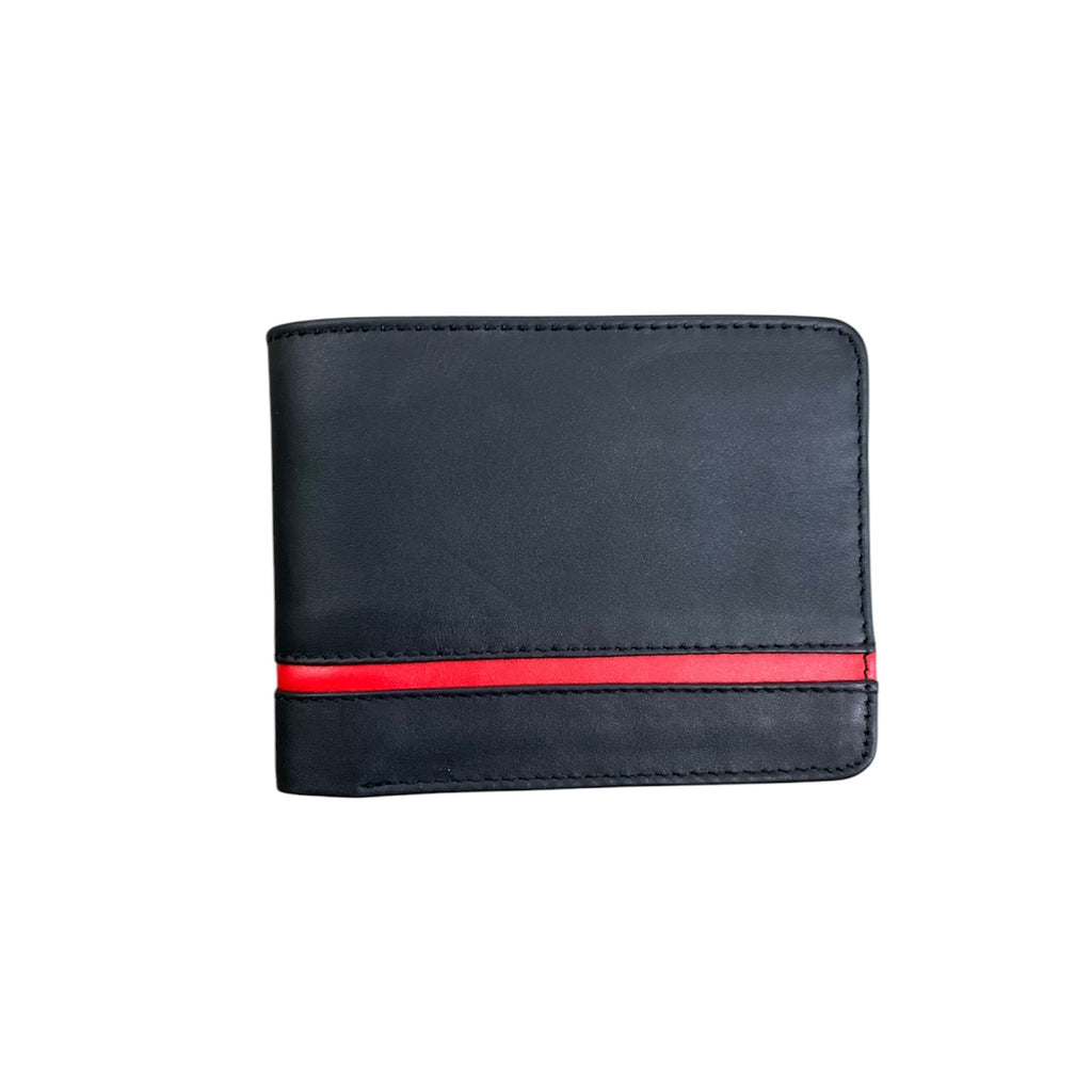 Stripes style Leather Wallet - Men