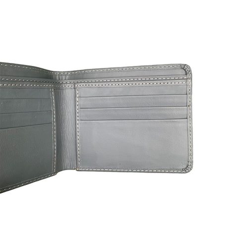 Classic Leather Wallet - Grey