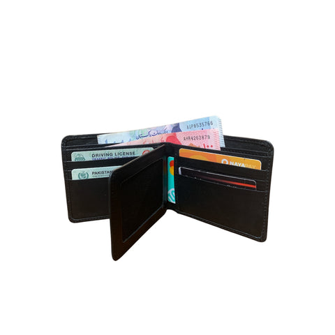 Genuine leather wallet- black